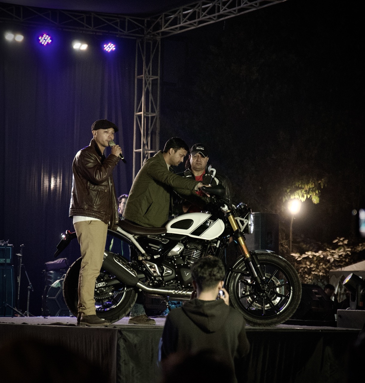 Triumph Nepal Unveils the Stunning Pearl White Scrambler 400X at Speed Fest 2025