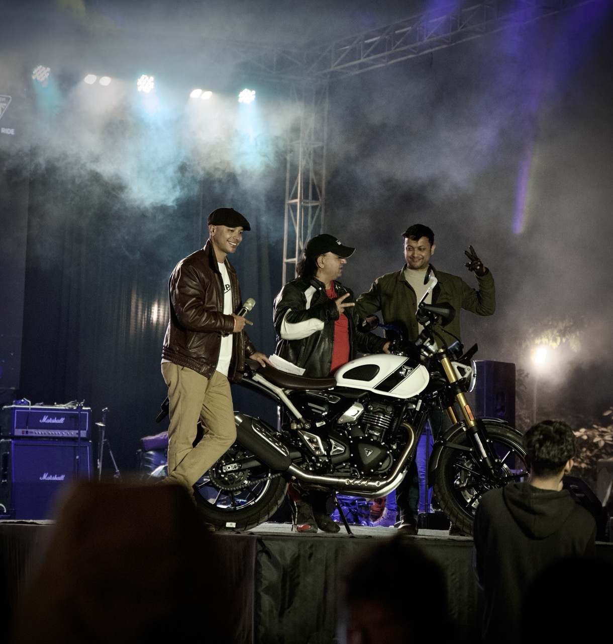 Triumph Nepal Unveils the Stunning Pearl White Scrambler 400X at Speed Fest 2025